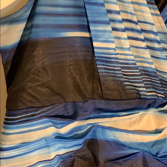 Lane bryant sleeveless blue patterned dress - Picture 3 of 6